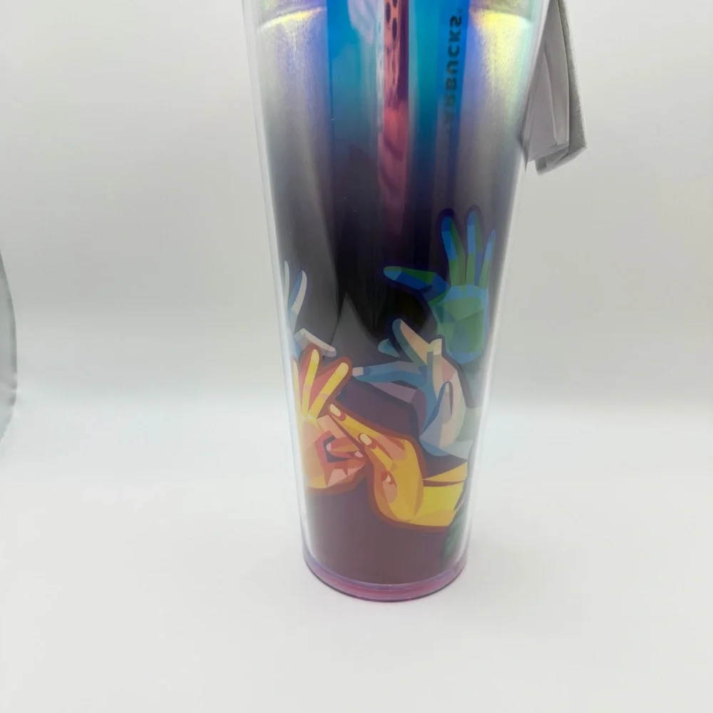 Starbucks ASL American Sign Language Cold Tumbler Cup Venti New